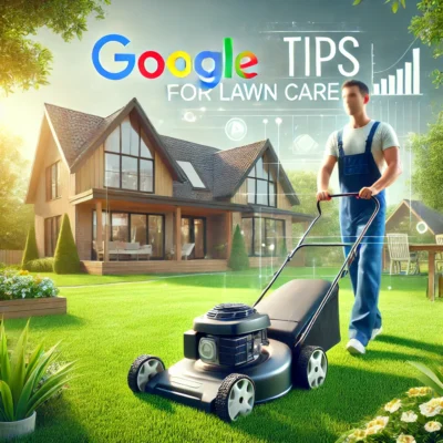 man mowing the lawn